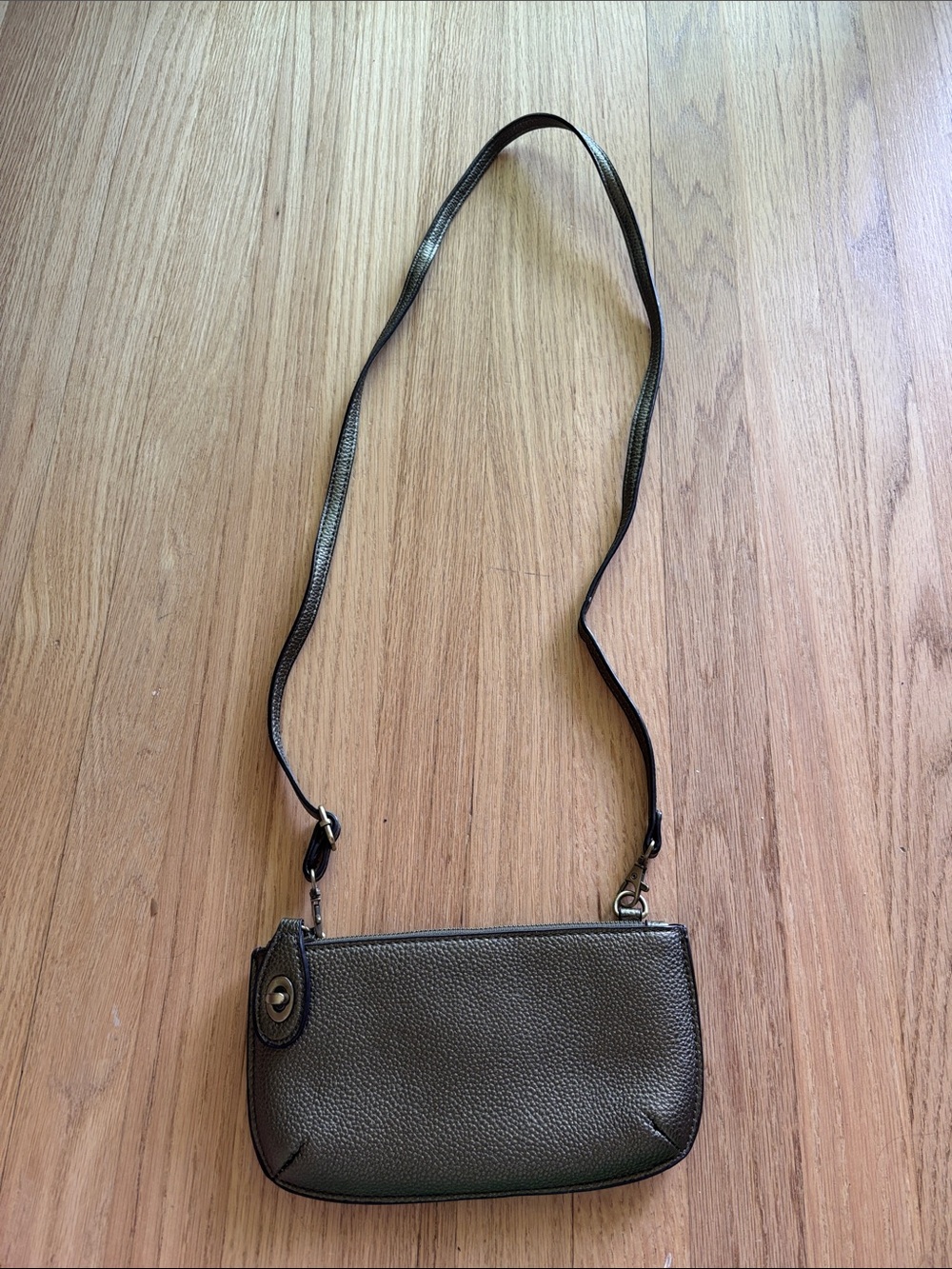 Joy Susan Mini Crossbody Wristlet Bag in Dark Bronze